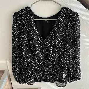 Polka dot blouse sugar+lips